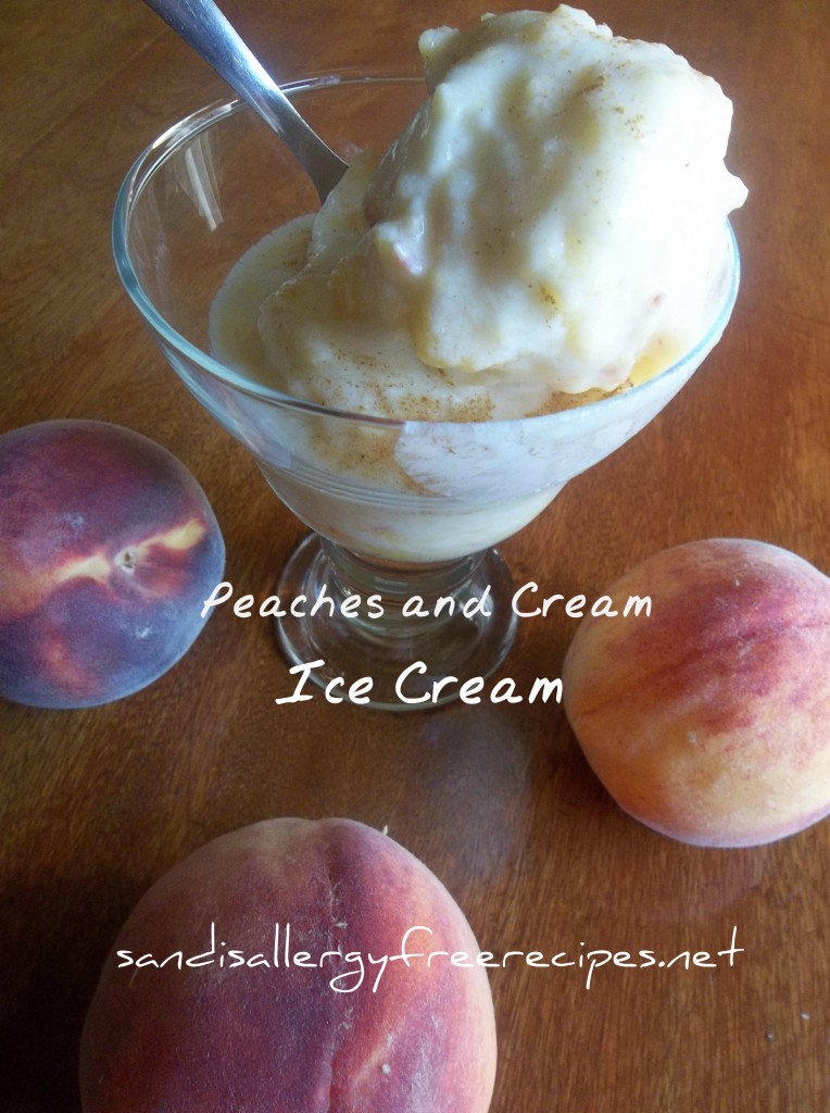 Peaches and Cream Ice Cream