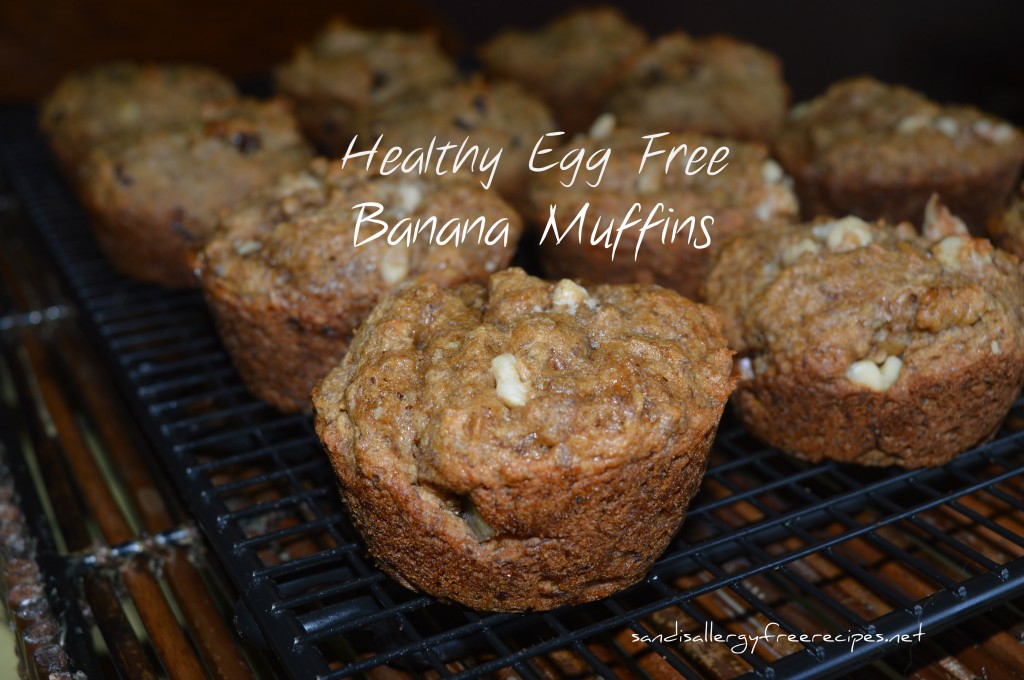 Healthy Egg Free Banana Muffins