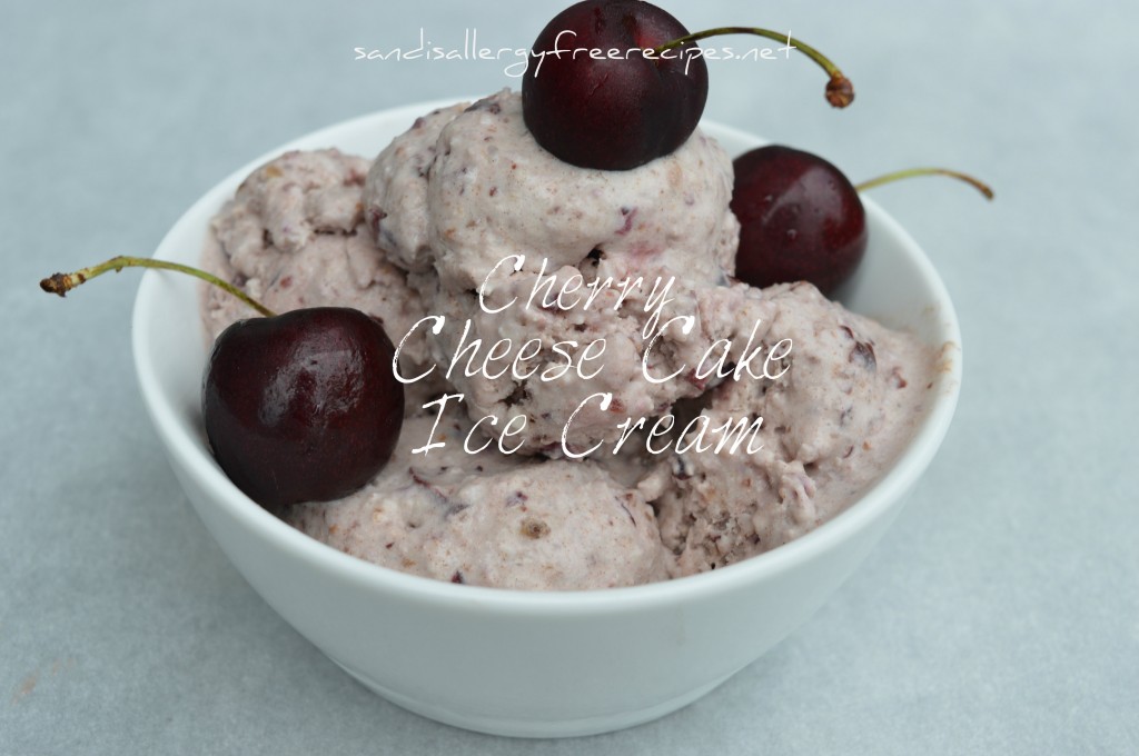 Cherry Cheese Cake Ice Cream-Paleo