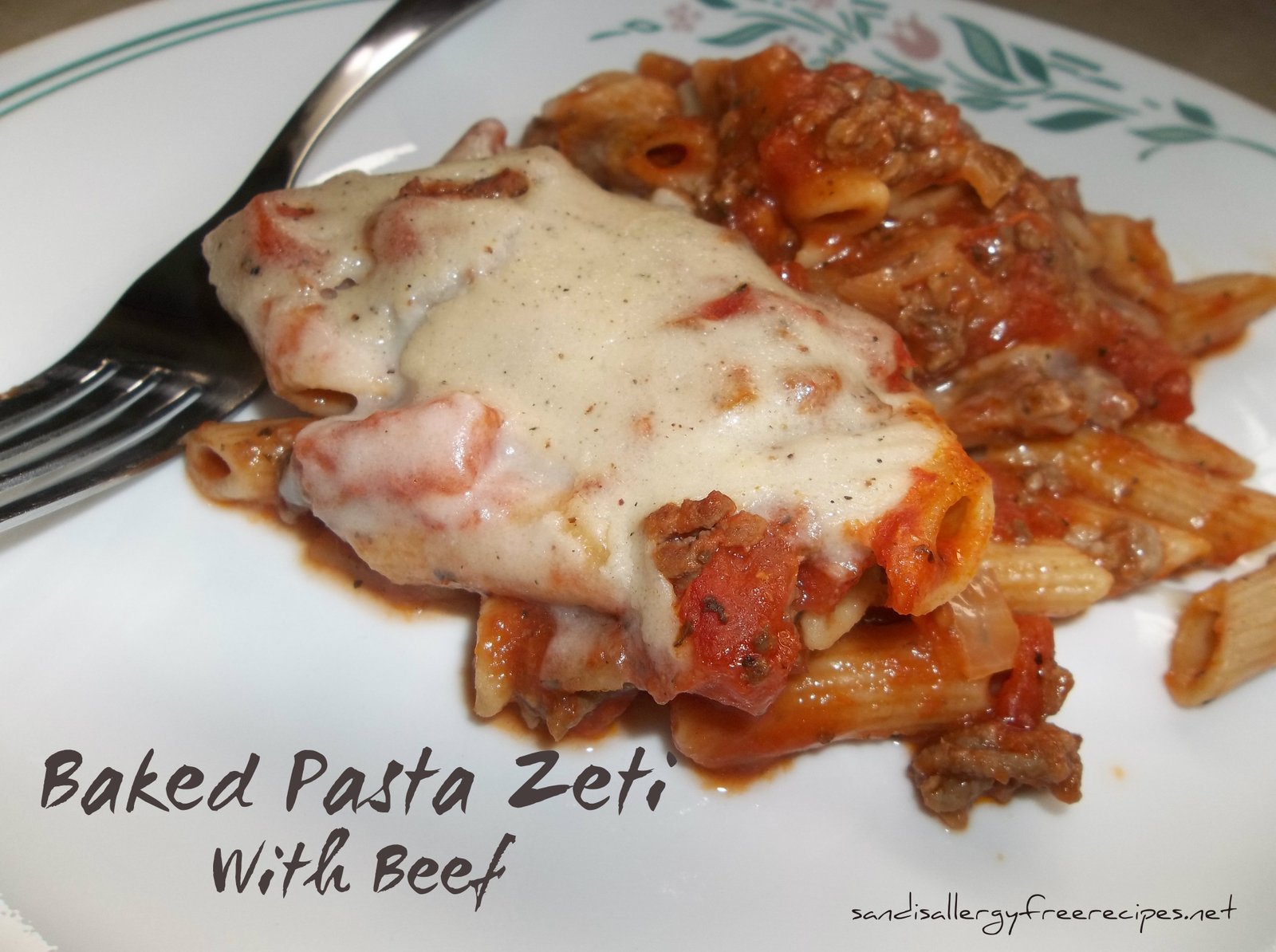 Baked Pasta Zeti with Beef