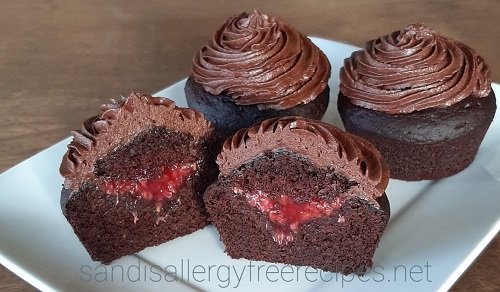 Berry Filled Cupcakes
